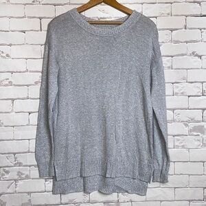 Old navy grey high low XS lightweight knit sweater EUC